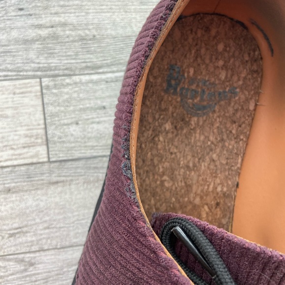 1461 Duchess Corduroy Oxfords Oxblood LA004 Men's - Picture 4 of 11